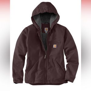 WOMEN'S LOOSE FIT WASHED DUCK SHERPA LINED JACKET - 3 WARMEST RATING